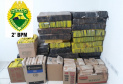 Polícia Militar apreende quase 900 quilos de maconha. Foto: Divulgação/PMPR