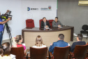 O diretor-geral do Departamento de Trânsito do Paraná (Detran-PR), Cesar Kogut e o diretor administrativo financeiro, coronel Carneiro em coletiva de imprensa para anunciar o novo valor do Registro de Contrato de Financiamento.    27/08/2019 -  Foto: Geraldo Bubniak/AEN