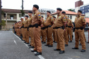 Curitiba, 28 de agosto de 2019.  Policiais Militares promovidos em 10 de agosto são homenageados. 