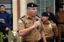 Curitiba, 28 de agosto de 2019.  Policiais Militares promovidos em 10 de agosto são homenageados. Foto: Cel. QOPM Péricles de Matos, Comandante-Geral da PMPR.