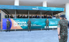 Solenidade de abertura das comemorações da Semana da Pátria 2019. O evento ocorreu no estacionamento do Palácio Iguaçu, em Curitiba, com a participação do governador Carlos Massa Ratinho Junior e comandantes das Forças Armadas, da Polícia Militar do Paraná e da Liga de Defesa Nacional.Foto:  Valdelino Pontes