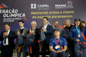 O governador Carlos Massa Ratinho Junior anunciou nesta segunda-feira (02), no Palácio Iguaçu, a nova fase do programa de apoio à formação de atletas olímpicos. Patrocinado pela Copel, o ?Geração Olímpica? é o maior programa de bolsa-atleta do País. Curitiba,02/09/2019 Foto:Jaelson Lucas /AEN
