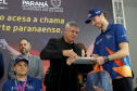 O governador Carlos Massa Ratinho Junior anunciou nesta segunda-feira (02), no Palácio Iguaçu, a nova fase do programa de apoio à formação de atletas olímpicos. Patrocinado pela Copel, o ?Geração Olímpica? é o maior programa de bolsa-atleta do País. Curitiba,02/09/2019 Foto:Jaelson Lucas /AEN
