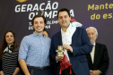 O governador Carlos Massa Ratinho Junior anunciou nesta segunda-feira (02), no Palácio Iguaçu, a nova fase do programa de apoio à formação de atletas olímpicos. Patrocinado pela Copel, o ?Geração Olímpica? é o maior programa de bolsa-atleta do País. Curitiba,02/09/2019 Foto:Jaelson Lucas /AEN