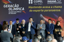 O governador Carlos Massa Ratinho Junior anunciou nesta segunda-feira (02), no Palácio Iguaçu, a nova fase do programa de apoio à formação de atletas olímpicos. Patrocinado pela Copel, o ?Geração Olímpica? é o maior programa de bolsa-atleta do País. Curitiba,02/09/2019 Foto:Jaelson Lucas / AEN