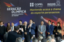 O governador Carlos Massa Ratinho Junior anunciou nesta segunda-feira (02), no Palácio Iguaçu, a nova fase do programa de apoio à formação de atletas olímpicos. Patrocinado pela Copel, o ?Geração Olímpica? é o maior programa de bolsa-atleta do País. Curitiba,02/09/2019 Foto:Jaelson Lucas /AEN