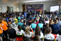 O governador Carlos Massa Ratinho Junior anunciou nesta segunda-feira (02), no Palácio Iguaçu, a nova fase do programa de apoio à formação de atletas olímpicos. Patrocinado pela Copel, o ?Geração Olímpica? é o maior programa de bolsa-atleta do País. Curitiba,02/09/2019 Foto:Jaelson Lucas /AEN