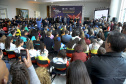 O governador Carlos Massa Ratinho Junior anunciou nesta segunda-feira (02), no Palácio Iguaçu, a nova fase do programa de apoio à formação de atletas olímpicos. Patrocinado pela Copel, o ?Geração Olímpica? é o maior programa de bolsa-atleta do País. Curitiba,02/09/2019 Foto:Jaelson Lucas / AEN