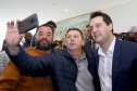 O governador Carlos Massa Ratinho Junior anunciou nesta segunda-feira (02), no Palácio Iguaçu, a nova fase do programa de apoio à formação de atletas olímpicos. Patrocinado pela Copel, o ?Geração Olímpica? é o maior programa de bolsa-atleta do País. Curitiba,02/09/2019 Foto:Jaelson Lucas /AEN