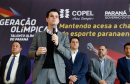 O governador Carlos Massa Ratinho Junior lançou nesta segunda-feira (2), em cerimônia no Palácio Iguaçu, o programa Geração Olímpica, que só neste ano garantirá 1.252 bolsas esportivas nas modalidades olímpicas e paralímpicas para jovens promessas, atletas de renome mundial e técnicos. A Companhia Paranaense de Energia (Copel), patrocinadora da iniciativa, investe R$ 4,75 milhões. É o maior programa de bolsa-atleta do País, em nível estadual.