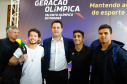 O governador Carlos Massa Ratinho Junior lançou nesta segunda-feira (2), em cerimônia no Palácio Iguaçu, o programa Geração Olímpica, que só neste ano garantirá 1.252 bolsas esportivas nas modalidades olímpicas e paralímpicas para jovens promessas, atletas de renome mundial e técnicos. A Companhia Paranaense de Energia (Copel), patrocinadora da iniciativa, investe R$ 4,75 milhões. É o maior programa de bolsa-atleta do País, em nível estadual.
