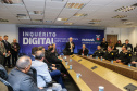 O  vice governador Darci Piana participa nesta segunda-feira (02) da apresentação da consolidação do Inquérito Digital Paraná. Com este sistema, que já foi implantado, todas as etapas dos inquéritos policiais passam a ser digitais, garantindo mais agilidade e economia.   02/09/2019 -Foto: Geraldo Bubniak/AEN