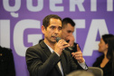 O  vice governador Darci Piana participa nesta segunda-feira (02) da apresentação da consolidação do Inquérito Digital Paraná. Com este sistema, que já foi implantado, todas as etapas dos inquéritos policiais passam a ser digitais, garantindo mais agilidade e economia.  Na foto o  secretário de Estado da Segurança Pública, coronel Romulo Marinho Soares .02/09/2019 -Foto: Geraldo Bubniak/AEN