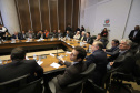 O governador Carlos Massa Ratinho Junior reunido com seu secretariado.Curitiba, 03-09-19.Foto: Arnaldo Alves / ANPr.