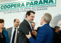 O governador Carlos Massa Ratinho Junior lançou nesta terça-feira (3), no Palácio Iguaçu, o Programa de Apoio ao Cooperativismo da Agricultura Familiar no Paraná - Coopera Paraná