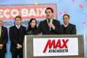 O governador Carlos Massa Ratinho Junior participa nesta quarta-feira (04) da   inauguração do Max Atacadista de Pinhais, na Região Metropolitana de Curitiba.   03/09/2019 - Foto: Geraldo Bubniak/AEN