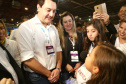  Governador Carlos Massa Ratinho Junior participa do 10º Congresso Nacional Moveleiro, em Arapongas, no Norte do Paraná. Foto: Gilson Abreu/AEN