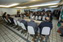O trabalho constante por mais eficiência e qualidade nos portos paranaenses devem ser complementados por acompanhamento da segurança. “Nossos certificados hoje são internacionais e temos que manter sempre o alto nível na prestação de serviços, mas também na segurança”, afirmou o diretor-presidente da empresa pública Portos do Paraná, Luiz Fernando Garcia,ao abrir, nesta sexta-feira (6), o 1º Simpósio sobre Segurança Portuária, em Paranaguá. Foto: Claudio Neves/Portos do Paraná