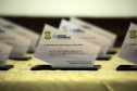 O trabalho constante por mais eficiência e qualidade nos portos paranaenses devem ser complementados por acompanhamento da segurança. “Nossos certificados hoje são internacionais e temos que manter sempre o alto nível na prestação de serviços, mas também na segurança”, afirmou o diretor-presidente da empresa pública Portos do Paraná, Luiz Fernando Garcia,ao abrir, nesta sexta-feira (6), o 1º Simpósio sobre Segurança Portuária, em Paranaguá. Foto: Claudio Neves/Portos do Paraná