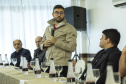 O trabalho constante por mais eficiência e qualidade nos portos paranaenses devem ser complementados por acompanhamento da segurança. “Nossos certificados hoje são internacionais e temos que manter sempre o alto nível na prestação de serviços, mas também na segurança”, afirmou o diretor-presidente da empresa pública Portos do Paraná, Luiz Fernando Garcia,ao abrir, nesta sexta-feira (6), o 1º Simpósio sobre Segurança Portuária, em Paranaguá. Foto: Claudio Neves/Portos do Paraná