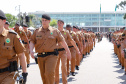 Aproximadamente 20 mil pessoas acompanharam neste sábado (7), em Curitiba, o desfile cívico-militar que comemora os 197 anos da Proclamação da Independência, segundo estimativas da Polícia Militar do Paraná. O governador Carlos Massa Ratinho Junior assistiu a solenidade de 7 de Setembro na Avenida Cândido de Abreu, acompanhado de sua família, do comandante da 5ª Divisão do Exército, general de divisão José Russo Assumpção Delgado, do vice-governador Darci Piana e de diversas autoridades.