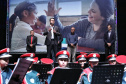 O governador Carlos Massa Ratinho Junior lançou nesta quarta-feira (11), em Curitiba, o programa Educa Juntos, iniciativa da Secretaria de Estado da Educação e do Esporte para apoiar os municípios e melhorar os índices de aprendizagem e alfabetização dos estudantes paranaenses desde a educação infantil. Foto: Gilson Abreu/AEN
