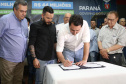 O governador Carlos Massa Ratinho Junior autorizou nesta quinta-feira (12) a liberação de cerca de R$ 20,9 milhões para a ampliação do atendimento da Santa Casa de Paranavaí. Do total, R$ 19,6 milhões são para aquisição de equipamentos para a nova ala do hospital, a Unidade Morumbi. O restante será usado na construção da área que receber á o laboratório de Análises Clínicas do complexo.Foto: José Fernando Ogura/AEN