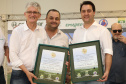 O governador Carlos Massa Ratinho Junior lançou nesta quinta-feira (12), em Paranavaí, o Programa de Irrigação, que tem como objetivo aumentar a produtividade agrícola e potencializar a produção do Paraná. A previsão é que o incremento de produção atinja até 500% em algumas culturas e facilite o processo de integração lavoura-floresta-pecuária. A iniciativa é da Secretaria da Agricultura e do Abastecimento e foi desenvolvida com o apoio da cooperativa Cocamar. Foto: José Fernando Ogura/AEN