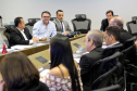 
O Secretário da Segurança Pública do Paraná, Romulo Marinho Soares, abriu, nesta terça-feira (17) o Encontro Nacional do Colegiado de Presidentes dos Conselhos Estaduais de Políticas Públicas sobre Drogas, que pela primeira vez é realizado no Estado. O evento acontece no prédio da Secretaria da Segurança Pública e reúne representantes dos Conselhos de 15 estados. Foto: Divulgação/SESP