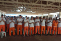 Presos participam de curso religioso em projeto de ressocialização.Foto: Divulgação/SESP
