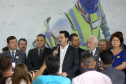 O governador Carlos Massa Ratinho Junior confirmou nesta quarta-feira (18) investimentos do Estado em pacote de obras da área da Segurança Pública. Serão construídas cadeias públicas em Foz do Iguaçu, Londrina, Ponta Grossa e Guaíra e delegacias em Araucária, Almirante Tamandaré e Colombo. A solenidade foi no Palácio Iguaçu, com a presença do secretário da Segurança Pública, Romulo Marinho Soares. Curitiba,18/09/2019 Foto:Jaelson Lucas / AEN