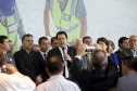 O governador Carlos Massa Ratinho Junior confirmou nesta quarta-feira (18) investimentos do Estado em pacote de obras da área da Segurança Pública. Serão construídas cadeias públicas em Foz do Iguaçu, Londrina, Ponta Grossa e Guaíra e delegacias em Araucária, Almirante Tamandaré e Colombo. A solenidade foi no Palácio Iguaçu, com a presença do secretário da Segurança Pública, Romulo Marinho Soares. Curitiba,18/09/2019 Foto:Jaelson Lucas / AEN