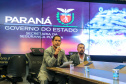 Coletiva de imprensa do secretário da Segurança Pública, coronel Rômulo Marinho Soares, acompanhado do Delegado Geral Adjunto Riad Braga Farhat  sobre a integração da base de dados entre Paraná, São Paulo e Brasília que permitiu a identificação de uma pessoa suspeita da morte da menina Raquel Genofre,  nesta quinta-feira (19). Curitiba, 19/04/2019 - Foto: Geraldo Bubniak/AEN