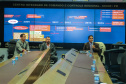 Coletiva de imprensa do secretário da Segurança Pública, coronel Rômulo Marinho Soares, acompanhado do Delegado Geral Adjunto Riad Braga Farhat  e do delegado Marcos Fernando da Silva Fontes, sobre a integração da base de dados entre Paraná, São Paulo e Brasília que permitiu a identificação de uma pessoa suspeita da morte da menina Raquel Genofre,  nesta quinta-feira (19). Curitiba, 19/04/2019 - Foto: Geraldo Bubniak/AEN