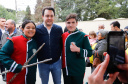 O governador Carlos Massa Ratinho Junior participou nesta segunda-feira (23), do plantio de árvores no Colégio Estadual Professora Maria Gai Grendel, no bairro Caximba, em Curitiba. O evento marcará o início do programa Paraná mais Verde, que vai incentivar o plantio de mudas de árvores nativas em todo o Estado.