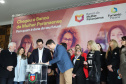 O governador Carlos Massa Ratinho Junior apresentou nesta terça-feira (24), no Palácio Iguaçu, em Curitiba, o Programa Banco da Mulher Paranaense. Participaram: vice-governador, Darci Piana; secretários:da Fazenda, Renê Garcia Junior; Chefe da Casa Civil, Guto Silva; presidente da Fomento Paraná, Heraldo Alves das Neves; deputados; entre outros. N/F: secretário Chefe da Casa Civil, Guto Silva.Curitiba, 24-09-19.Foto: Arnaldo Alves / AEN.
