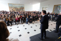 O governador Carlos Massa Ratinho Junior apresentou nesta terça-feira (24), no Palácio Iguaçu, em Curitiba, o Programa Banco da Mulher Paranaense. Participaram: vice-governador, Darci Piana; secretários:da Fazenda, Renê Garcia Junior; Chefe da Casa Civil, Guto Silva; presidente da Fomento Paraná, Heraldo Alves das Neves; deputados; entre outros.Curitiba, 24-09-19.Foto: Arnaldo Alves / AEN.