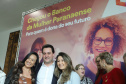 O governador Carlos Massa Ratinho Junior apresentou nesta terça-feira (24), no Palácio Iguaçu, em Curitiba, o Programa Banco da Mulher Paranaense. Participaram: vice-governador, Darci Piana; secretários:da Fazenda, Renê Garcia Junior; Chefe da Casa Civil, Guto Silva; presidente da Fomento Paraná, Heraldo Alves das Neves; deputados; entre outros.Curitiba, 24-09-19.Foto: Arnaldo Alves / AEN.
