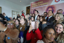 O governador Carlos Massa Ratinho Junior apresentou nesta terça-feira (24), no Palácio Iguaçu, em Curitiba, o Programa Banco da Mulher Paranaense. Participaram: vice-governador, Darci Piana; secretários:da Fazenda, Renê Garcia Junior; Chefe da Casa Civil, Guto Silva; presidente da Fomento Paraná, Heraldo Alves das Neves; deputados; entre outros.Curitiba, 24-09-19.Foto: Arnaldo Alves / AEN.
