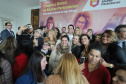 O governador Carlos Massa Ratinho Junior apresentou nesta terça-feira (24), no Palácio Iguaçu, em Curitiba, o Programa Banco da Mulher Paranaense. Participaram: vice-governador, Darci Piana; secretários:da Fazenda, Renê Garcia Junior; Chefe da Casa Civil, Guto Silva; presidente da Fomento Paraná, Heraldo Alves das Neves; deputados; entre outros.Curitiba, 24-09-19.Foto: Arnaldo Alves / AEN.