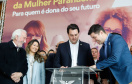 O governador Carlos Massa Ratinho Junior apresentou nesta terça-feira (24) o programa Banco da Mulher Paranaense, iniciativa do Governo do Estado para incentivar o empreendedorismo feminino em todos os setores econômicos, visando gerar mais emprego e renda no Estado.
