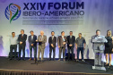 Fomento Paraná e SGC Central criam nova linha de crédito. A iniciativa conjunta foi apresentada durante o XXIV Fórum Ibero-americano de Sistemas de Garantia e Financiamento para Micro, Pequenas e Médias Empresas, realizado em Foz do Iguaçu, quinta e sexta-feira, com a participação do vice-governador Darci Piana. O evento organizado pela Rede Iberoamericana de Garantias (Regar) e SGC Central teve como tema Inovação e cooperação no financiamento das PME.Foto: Divulgação/Vice-governadoria