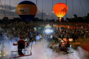 Foz do Iguaçu, no Oeste do Paraná, foi palco do espetáculo de música, luzes e cores neste sábado (28) durante a abertura oficial da 3ª etapa dos Jogos de Aventura e Natureza, que acontece até o próximo fim de semana na região dos municípios lindeiros. Cerca de 10 mil pessoas participaram. Foto: Beto Pacheco