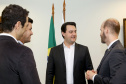 Governador Carlos Massa Ratinho Junior recebe o embaixador da Finlândia, Jouko Leinonen. Curitiba,01/10/2019 Foto:Jaelson Lucas / AEN