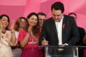 Governador Carlos Massa Ratinho Junior lança Projeto Parana Rosa.Foto Gilson Abreu/ANP