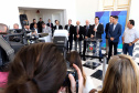 O governador Carlos Massa Ratinho Júnior nomeou nesta quarta-feira (02) os primeiros servidores efetivos da Agência Reguladora de Serviços Públicos Delegados de Infraestrutura do Paraná (Agepar). Presentes: secretários: Chefe da Casa Civil, Guto Silva; de Desenvolvimento Ambiental e de Turismo do Paraná, Márcio Nunes; presidente da Agepar, Omar Akel; de Infraestrutura e Logística, Sandro Alex; entre outros.Curitiba, 02-09-19.Foto: Arnaldo Alves / AEN.