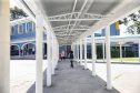 Obras de melhoria no Colégio Estadual Júlia Wanderley no Batel em Curitiba. 30/09/2019  -  Foto: Geraldo Bubniak/AEN