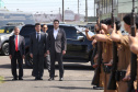 O governador Carlos Massa Ratinho Junior e o ministro da Justiça e Segurança Pública, Sergio Moro, visitam a Base da Força Nacional de Segurança Pública, em São José dos Pinhais. Foto: José Fernando Ogura/AEN