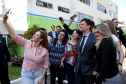 O governador Carlos Massa Ratinho Junior e o ministro da Justiça e Segurança Pública, Sergio Moro,  durante reunião com o prefeito de São José dos Pinhais, Toninho Fenelon, e os comandos das equipes de segurança da União, estados e município que atuam em conjunto no projeto-piloto iniciado pelo Ministério em 30 de agosto. Foto: José Fernando Ogura/AEN