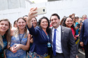 O governador Carlos Massa Ratinho Junior e o ministro da Justiça e Segurança Pública, Sergio Moro,  durante reunião com o prefeito de São José dos Pinhais, Toninho Fenelon, e os comandos das equipes de segurança da União, estados e município que atuam em conjunto no projeto-piloto iniciado pelo Ministério em 30 de agosto. 